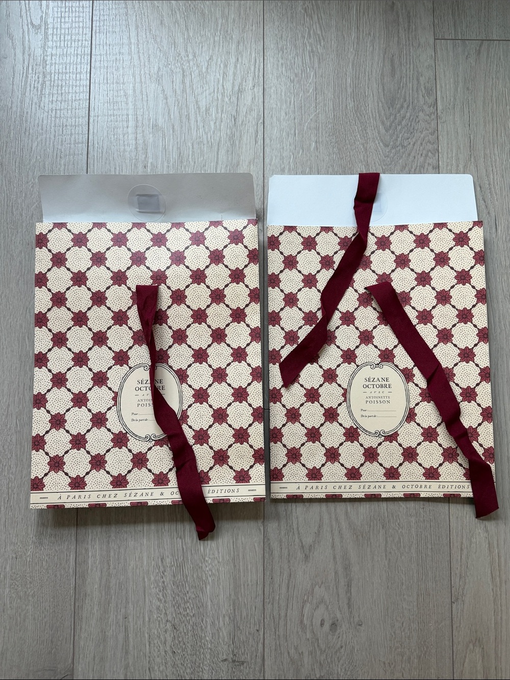Sezane Set of 2 Large Printed Gift Bags